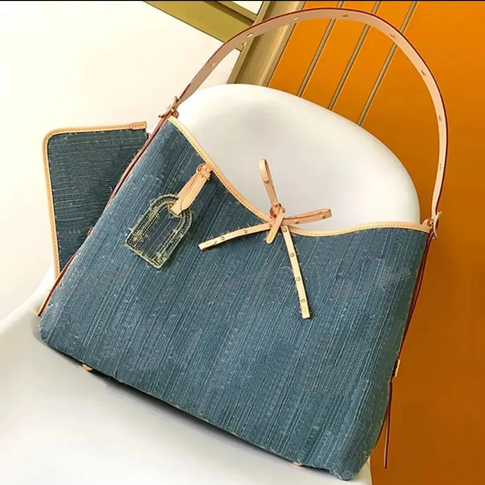 10A Designer denim tote bag women SUNSET underarm handbag backpack pochette top quality on the go Shoulder crossbody bags neonoe Hobo Clutch wallet purses