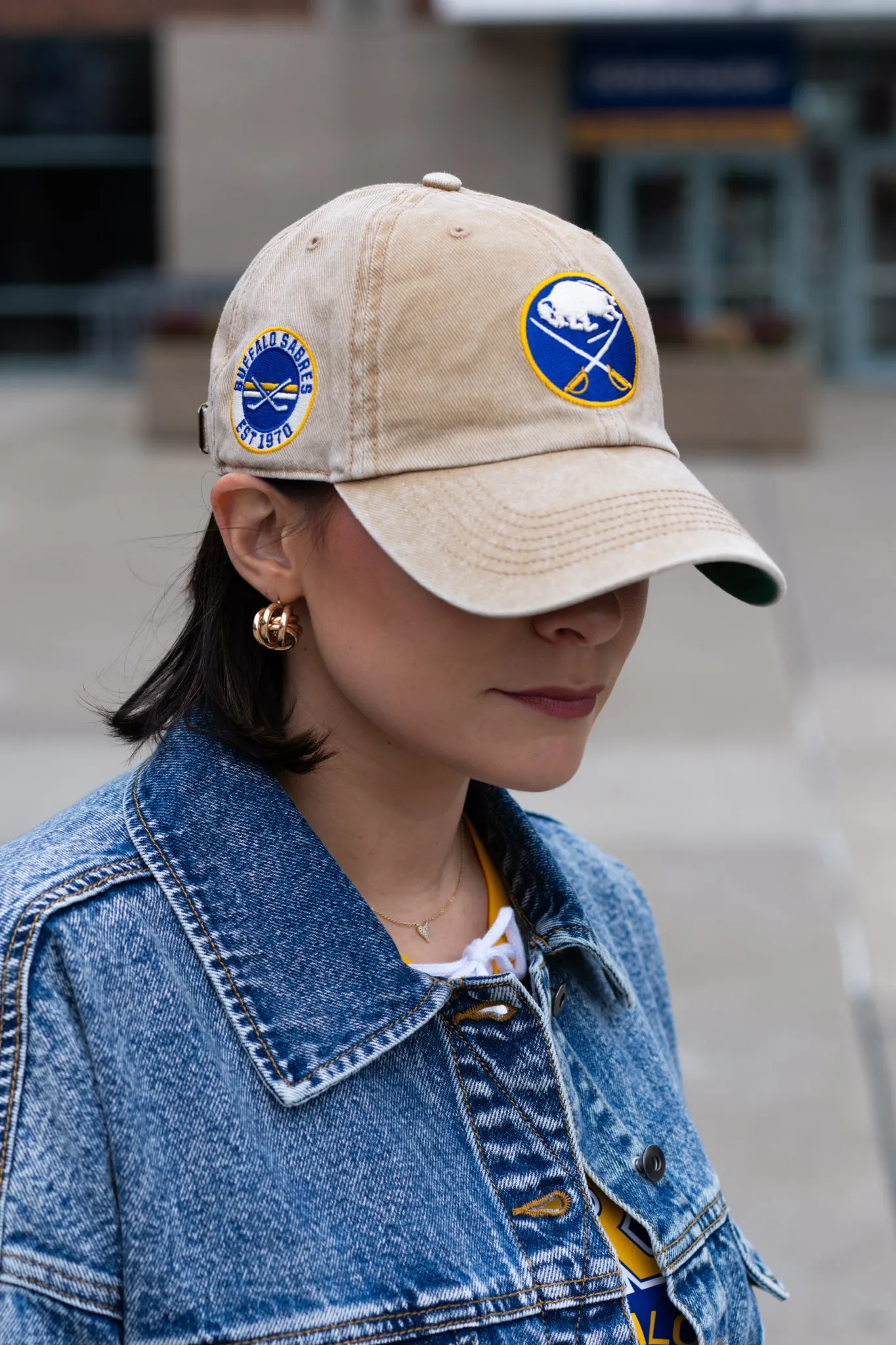 '47 Brand Buffalo Sabres Khaki Vintage Style Adjustable Hat