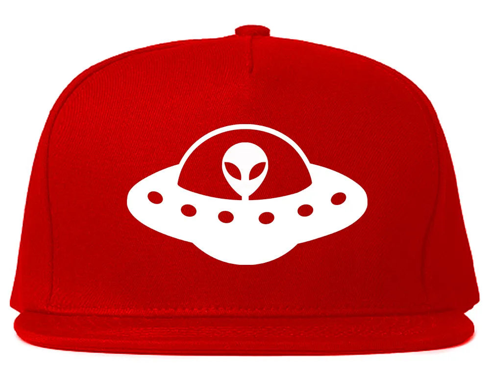 Alien Spaceship Chest Mens Snapback Hat