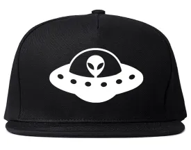 Alien Spaceship Chest Mens Snapback Hat