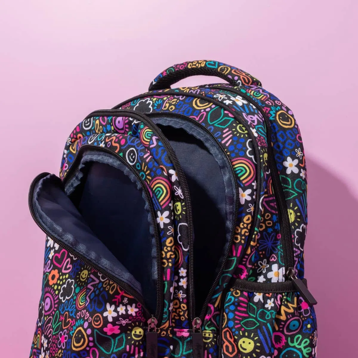 Alimasy Large Backpack - Kasey Rainbow - Doodle