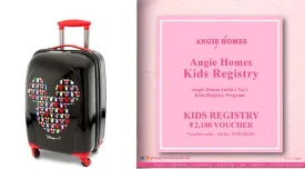 Angie Homes Kids Registry Gift Voucher for Black Trolley Bags