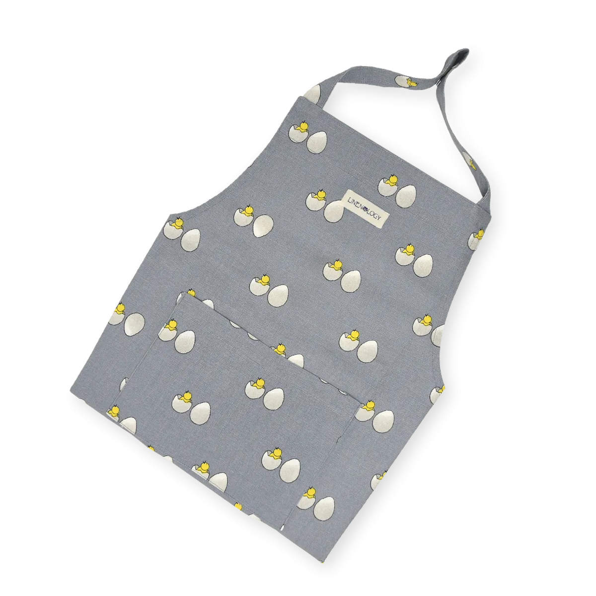 Apron - Chick & Egg - Blue Fog