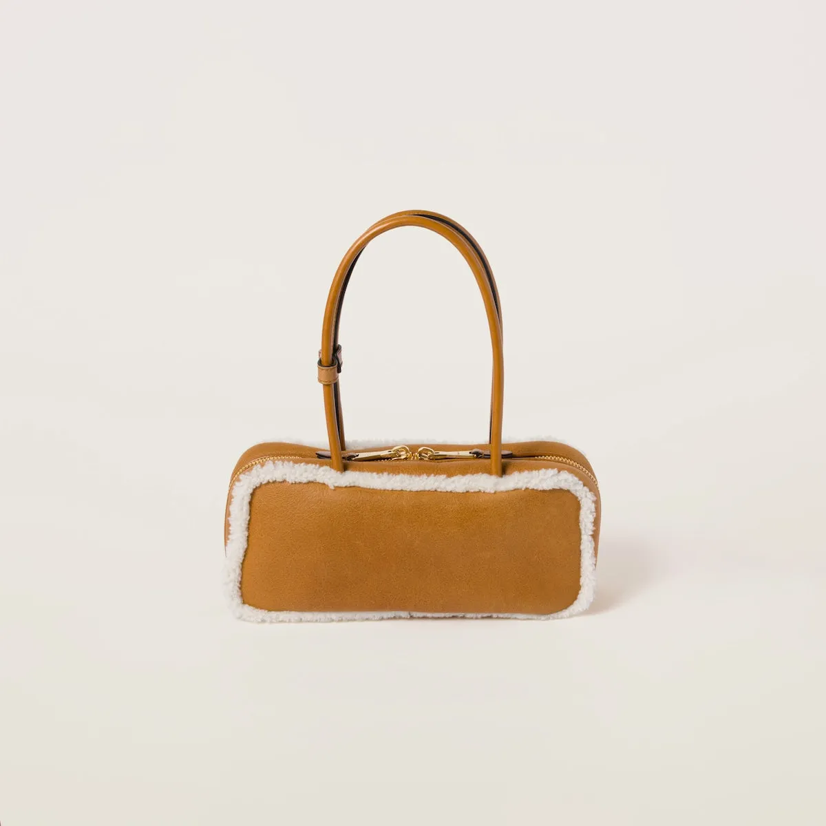 Beau Shearling Top-handle Bag