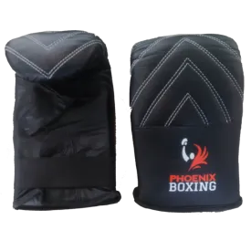 Black PHOENIX BOXING BAG MITTS