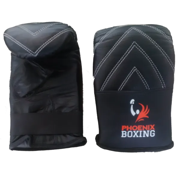 Black PHOENIX BOXING BAG MITTS