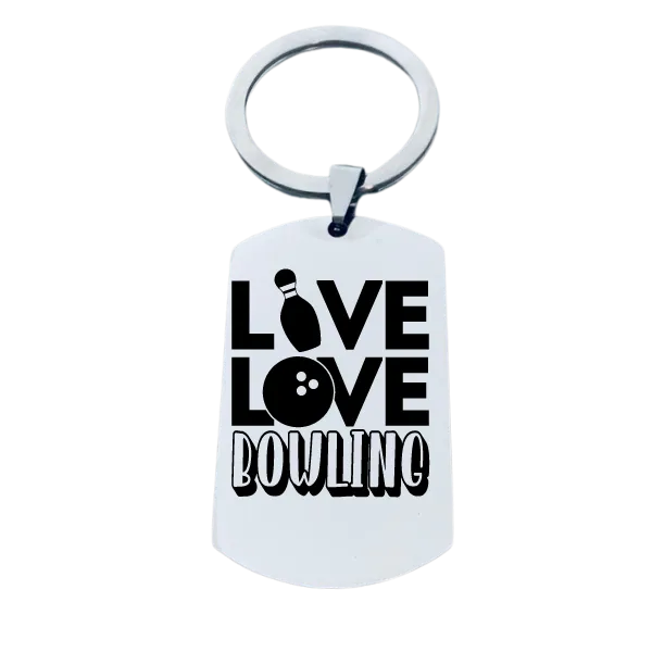 Bowling Keychain - Eat Sleep Bowl Repeat