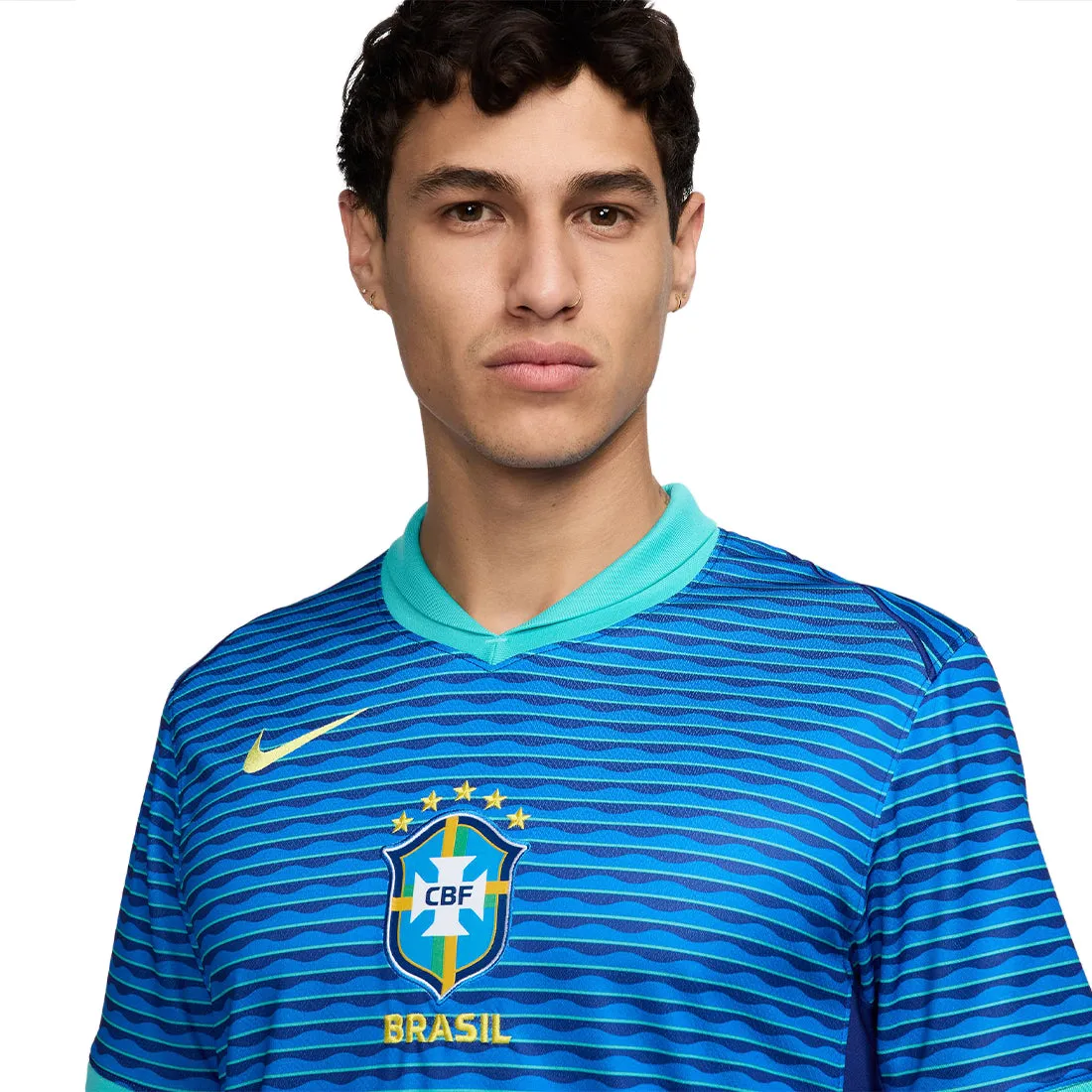 Brazil 2024 Stadium Away Men's Nike Dri-FIT Football Replica Jersey Blue