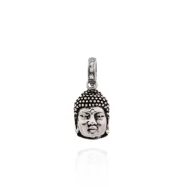 'Buddha of Wisdom' Charm 18kt White Gold