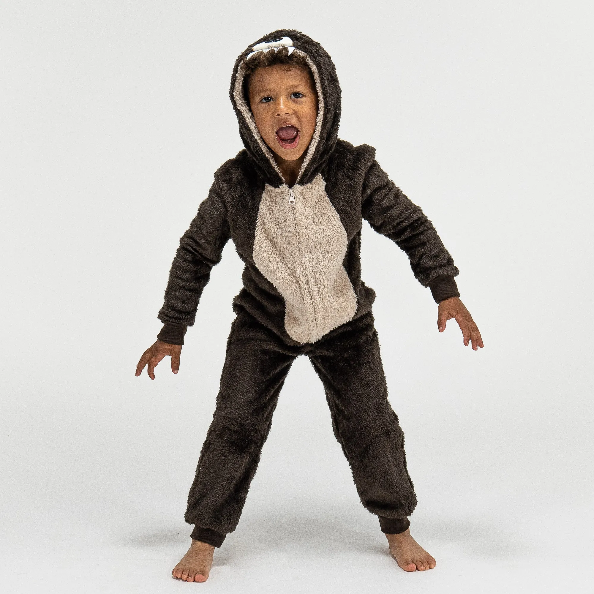 Children's Bear Animal Fleece Onesie