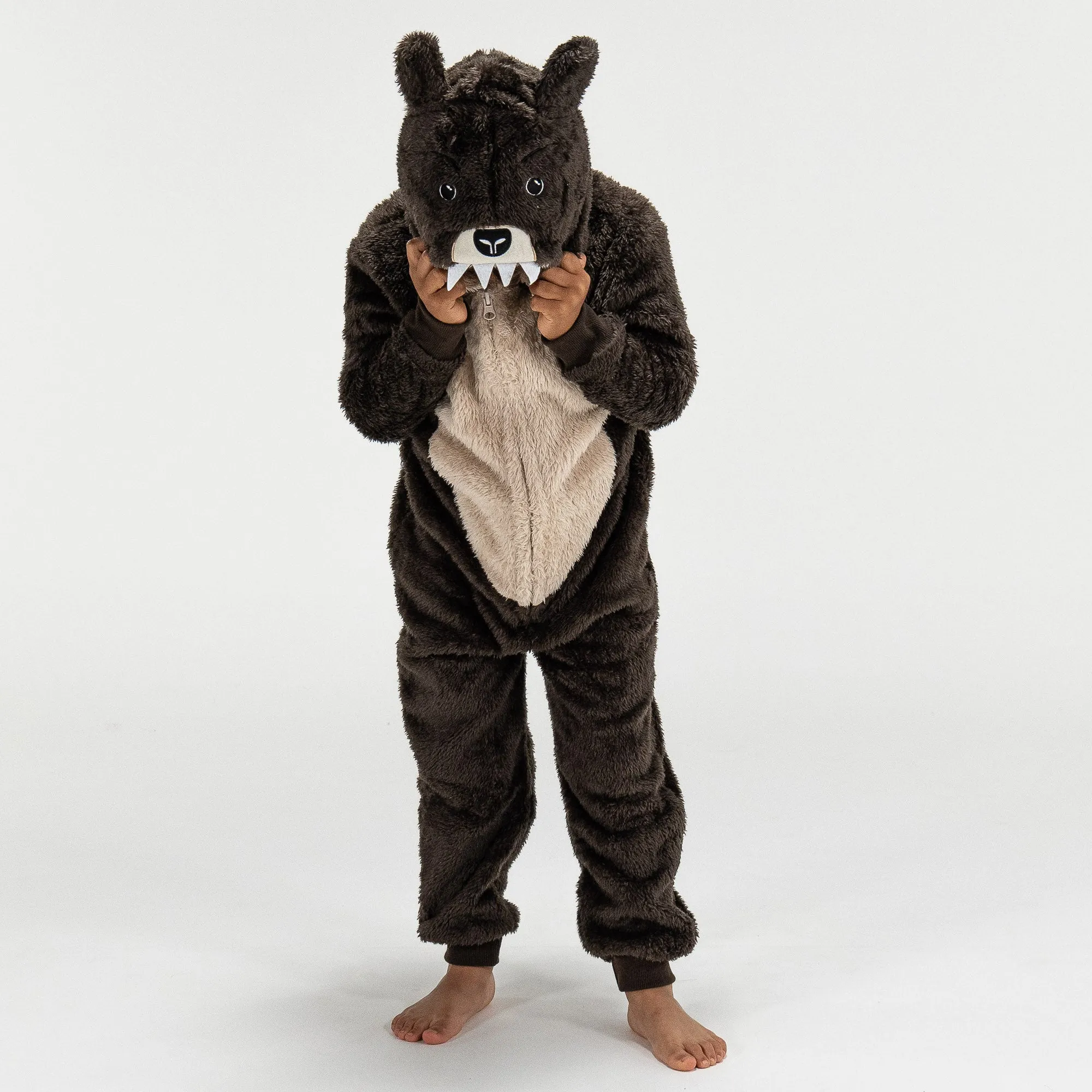 Children's Bear Animal Fleece Onesie