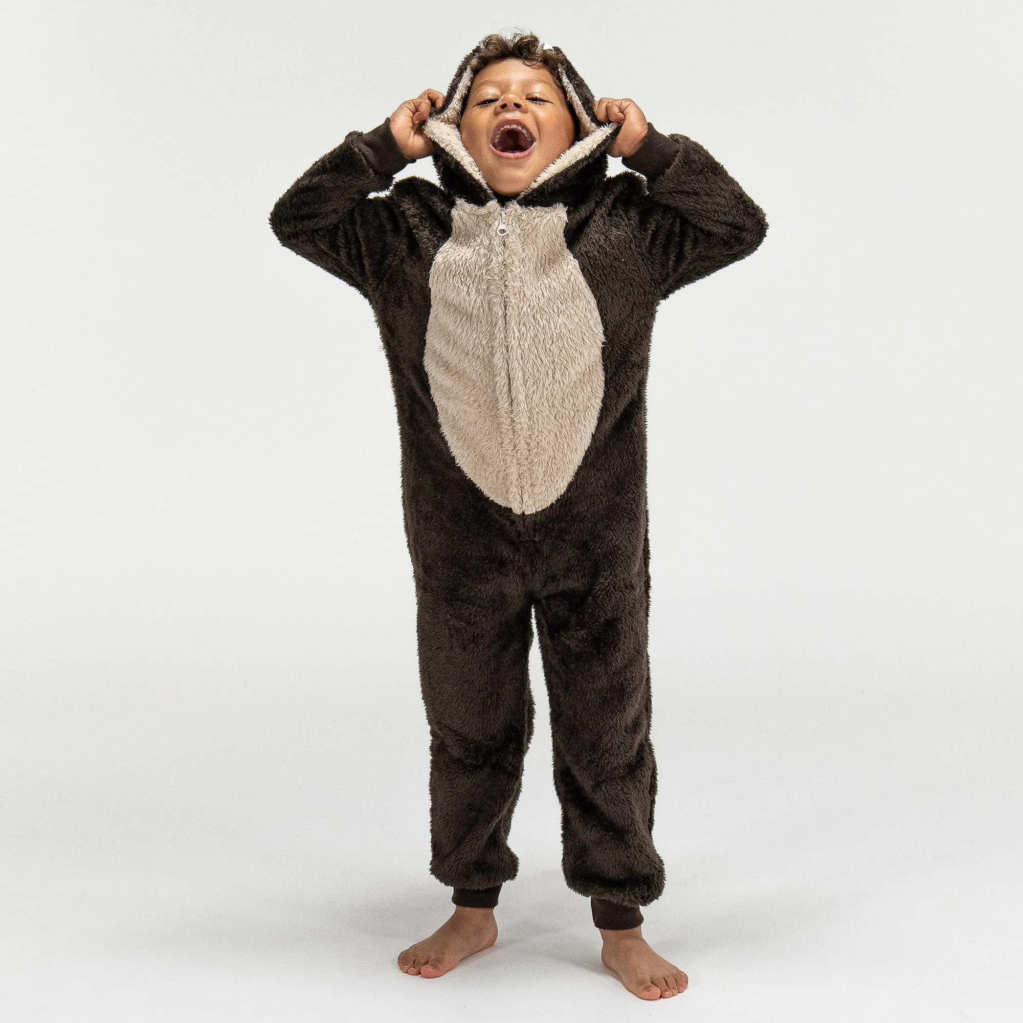 Children's Bear Animal Fleece Onesie