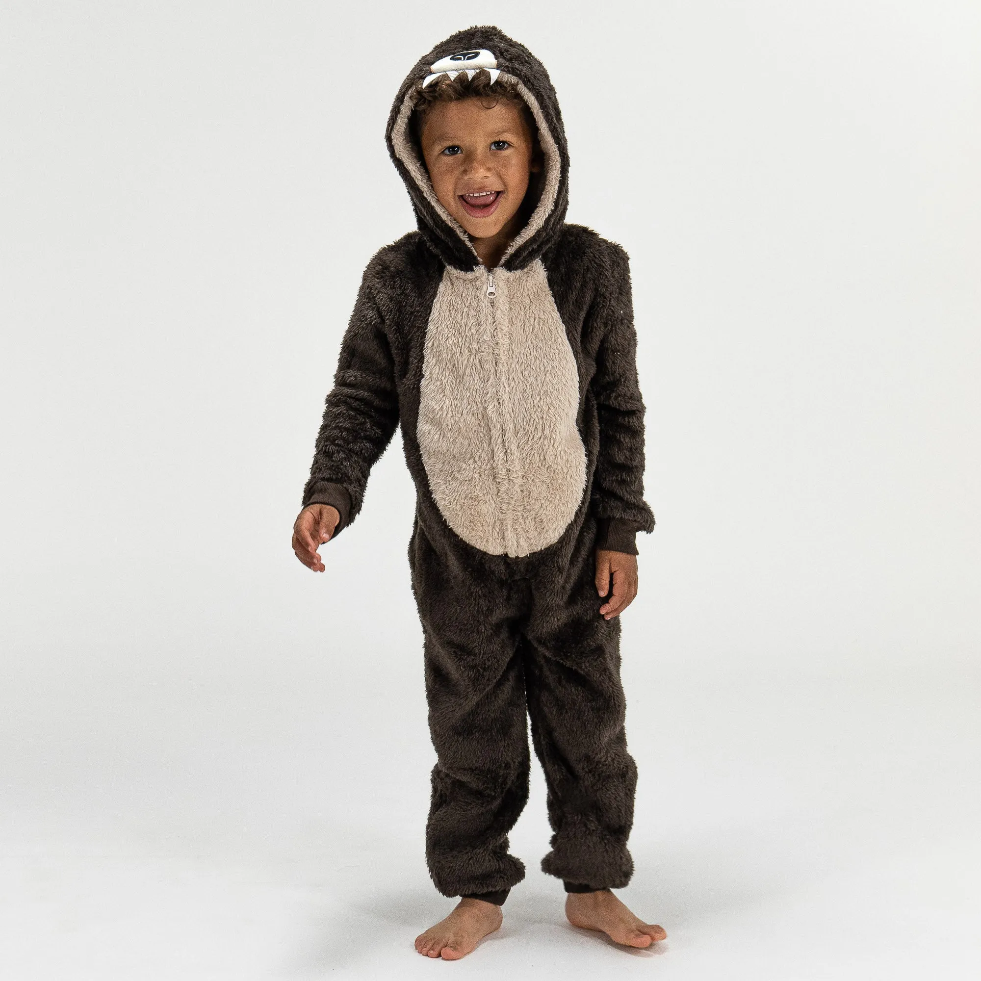 Children's Bear Animal Fleece Onesie