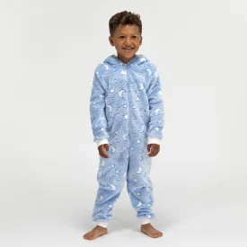 Children's Moon and Stars Fleece Onesie