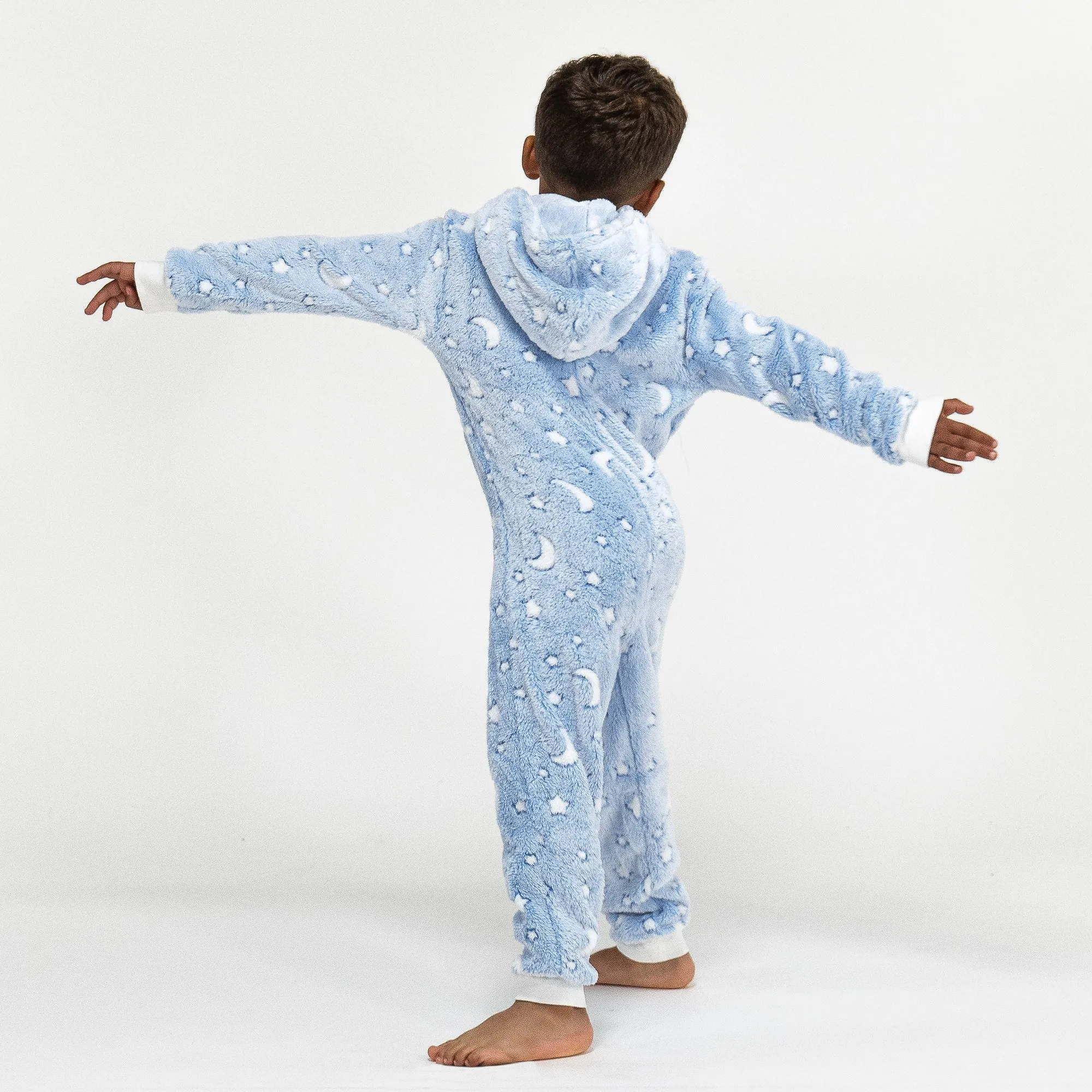 Children's Moon and Stars Fleece Onesie