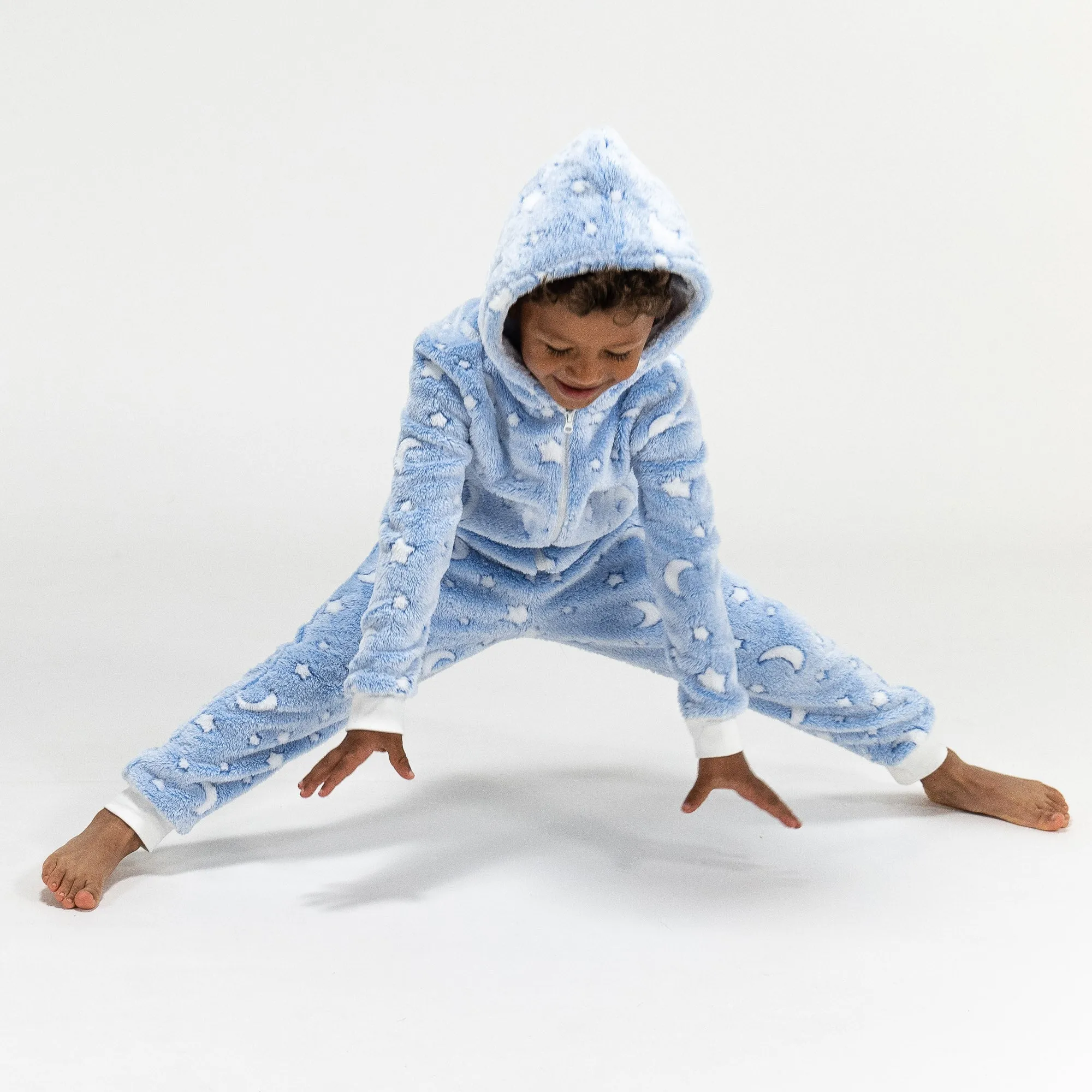 Children's Moon and Stars Fleece Onesie