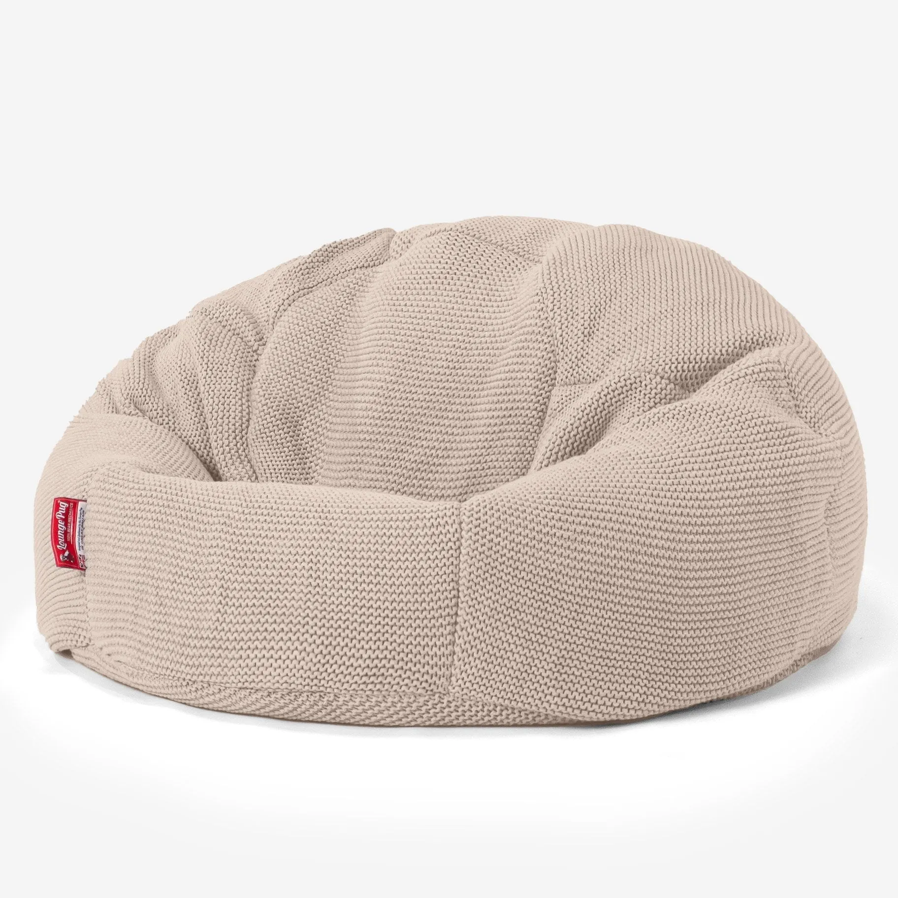 Classic Bean Bag Chair - Ellos Knitted Cream