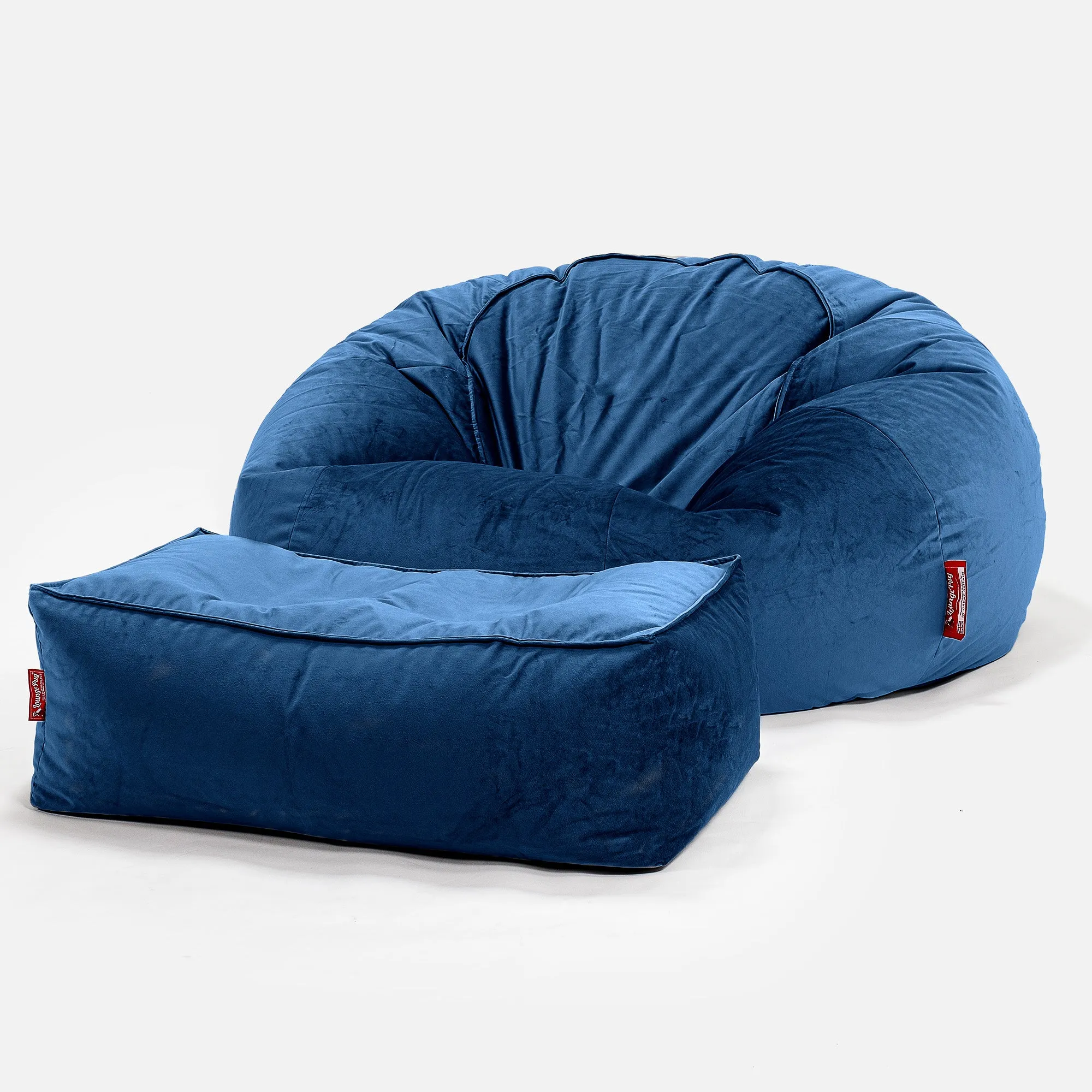 Classic Sofa Bean Bag - Velvet Midnight Blue