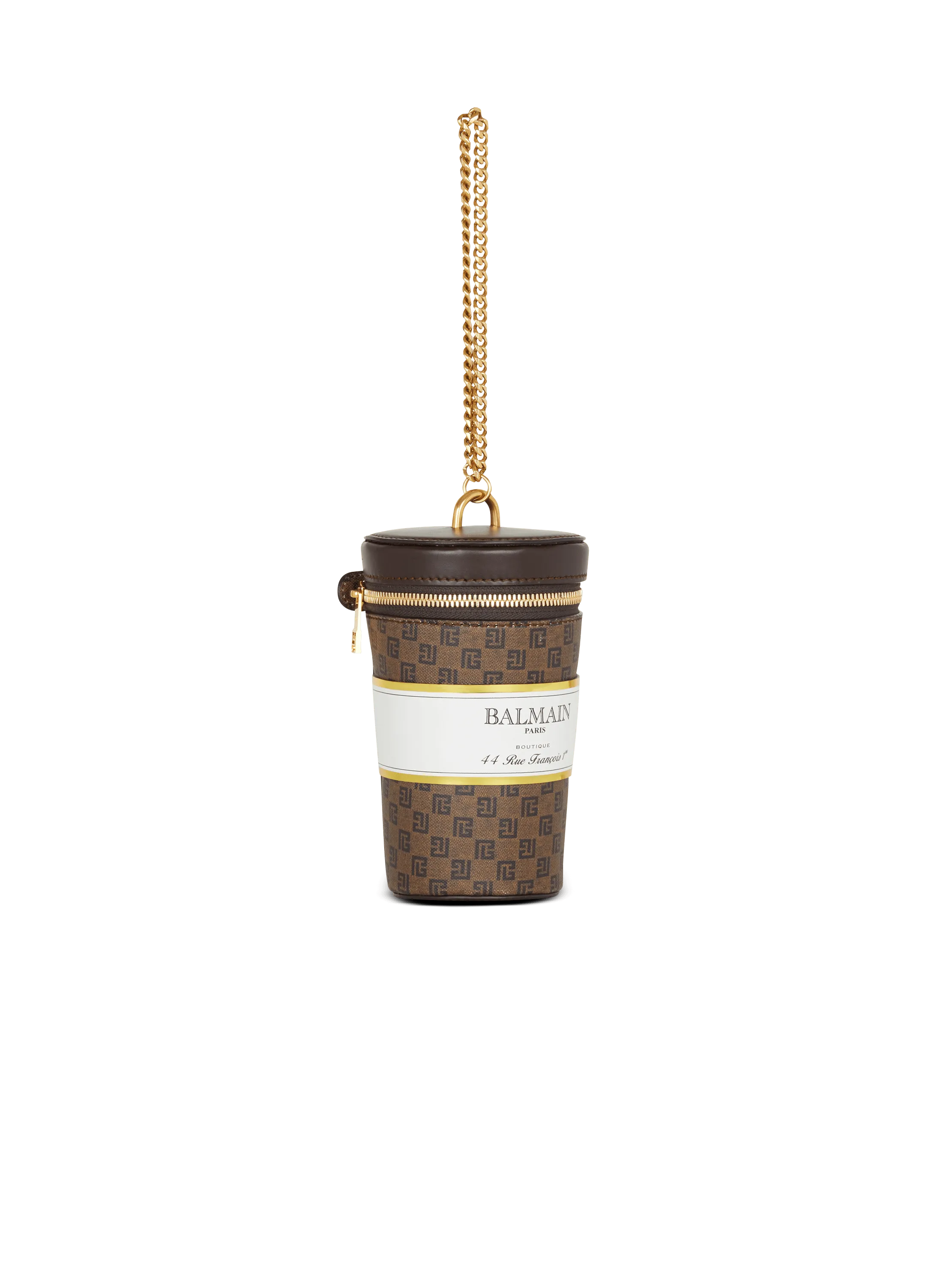 Coffee Cup Minaudière In Mini Monogram Canvas