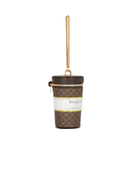 Coffee Cup Minaudière In Mini Monogram Canvas