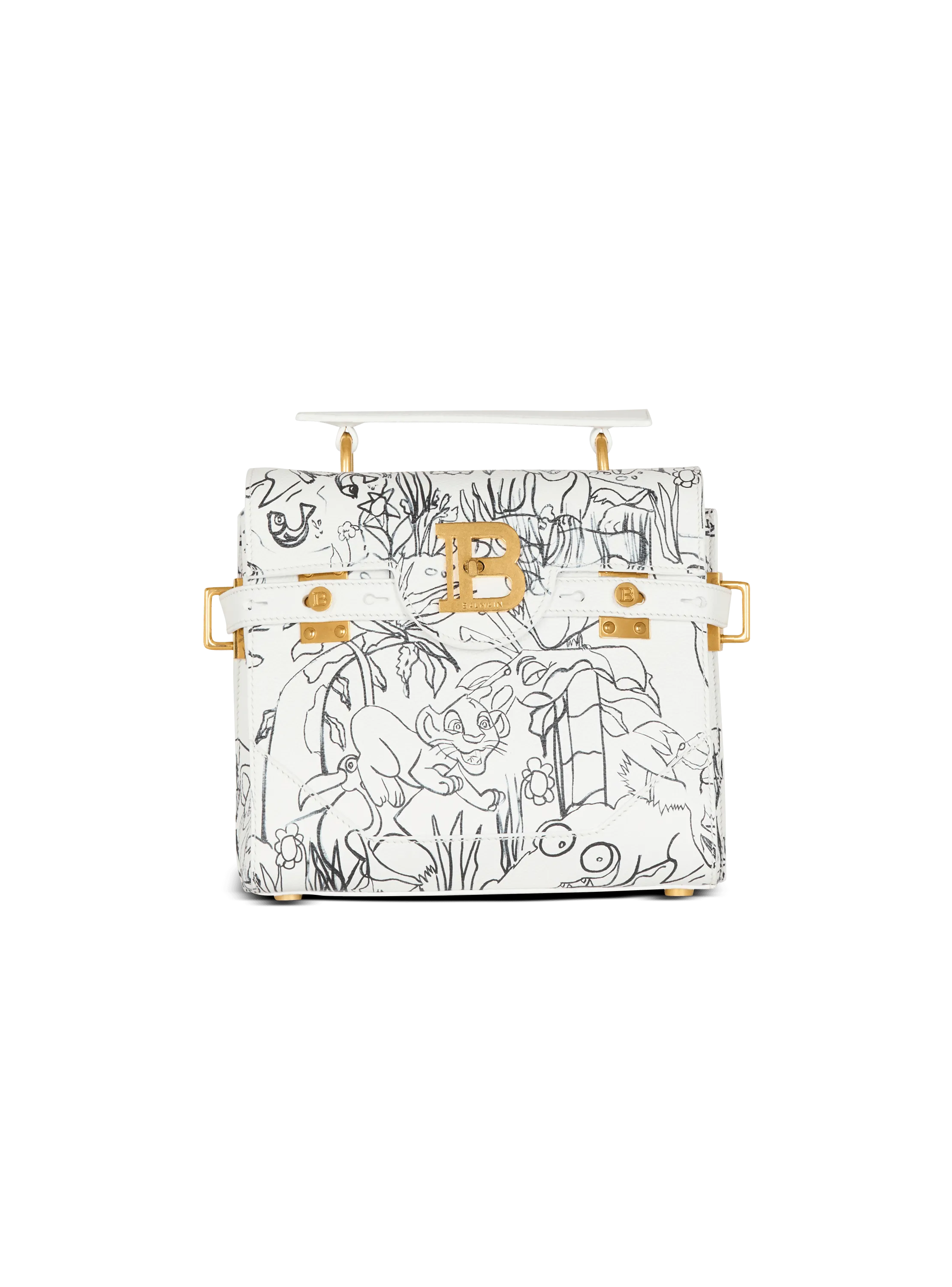 Disney x Balmain: The Lion King - B-Buzz 23 Bag In Enfant Précoce Print