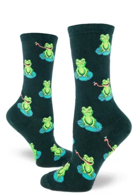 Funny Frogs Women's Crew Sock