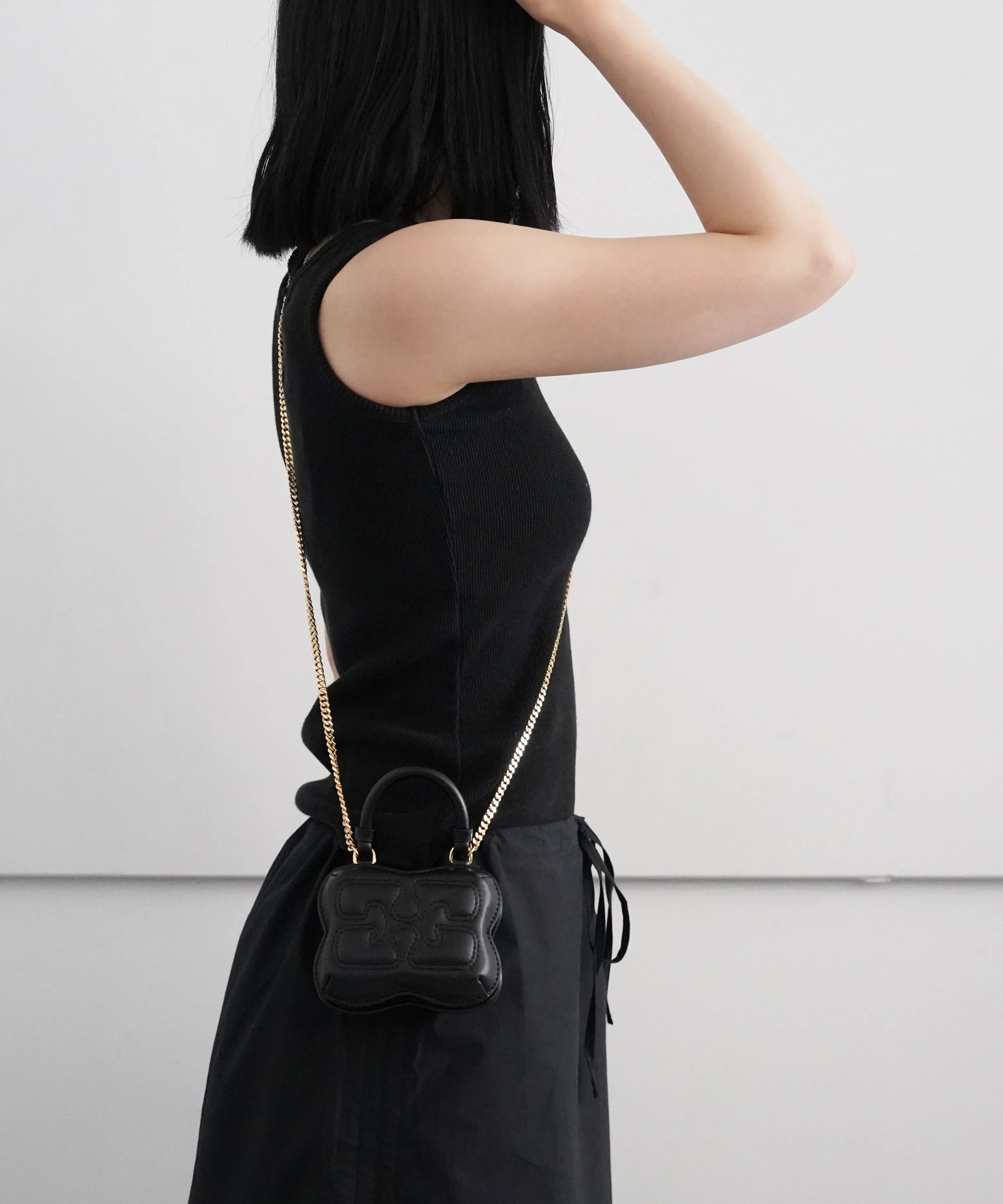 GANNI Nano Butterfly Crossbody Bag "BLACK"