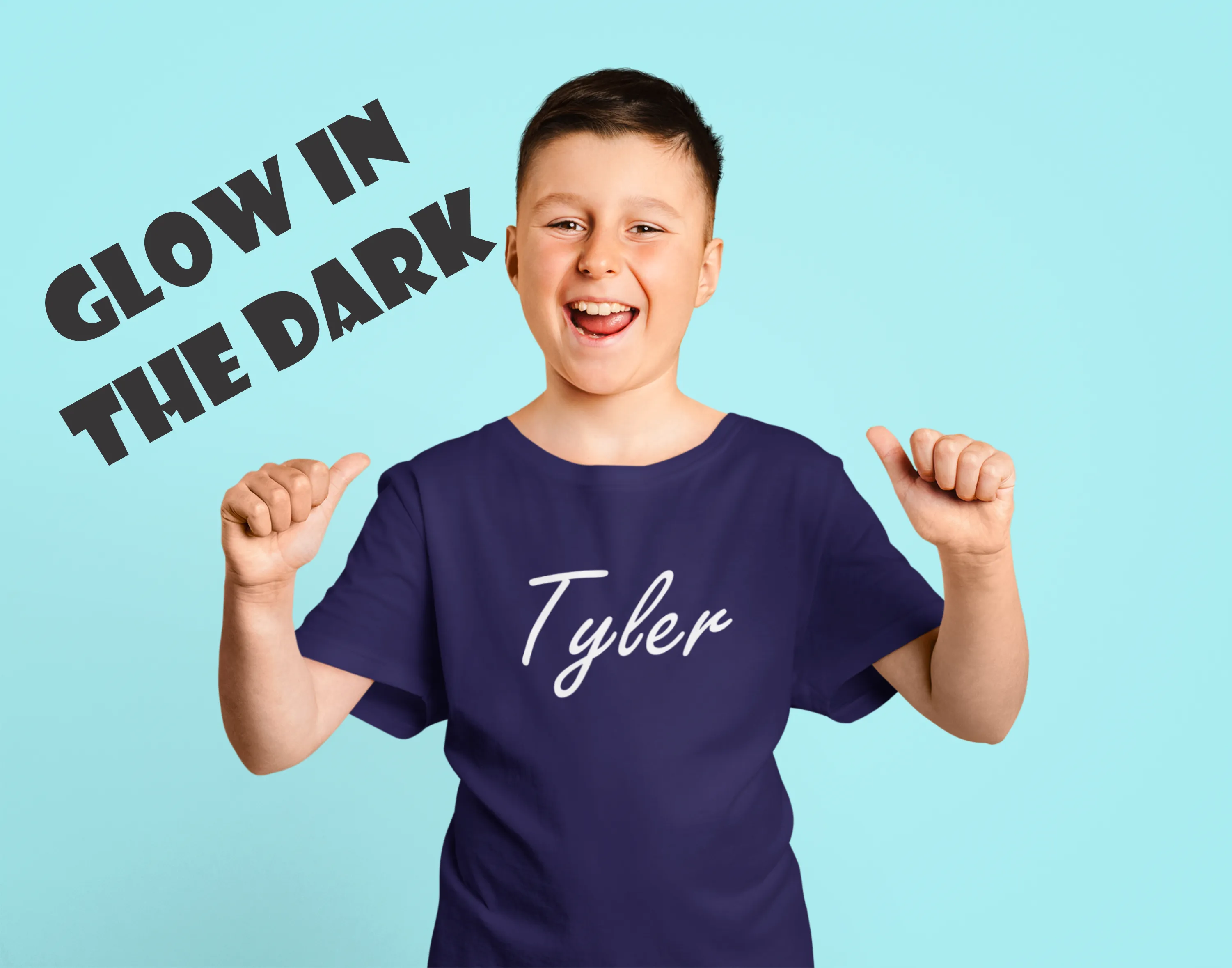 Glow In The Dark Personalised Tshirt