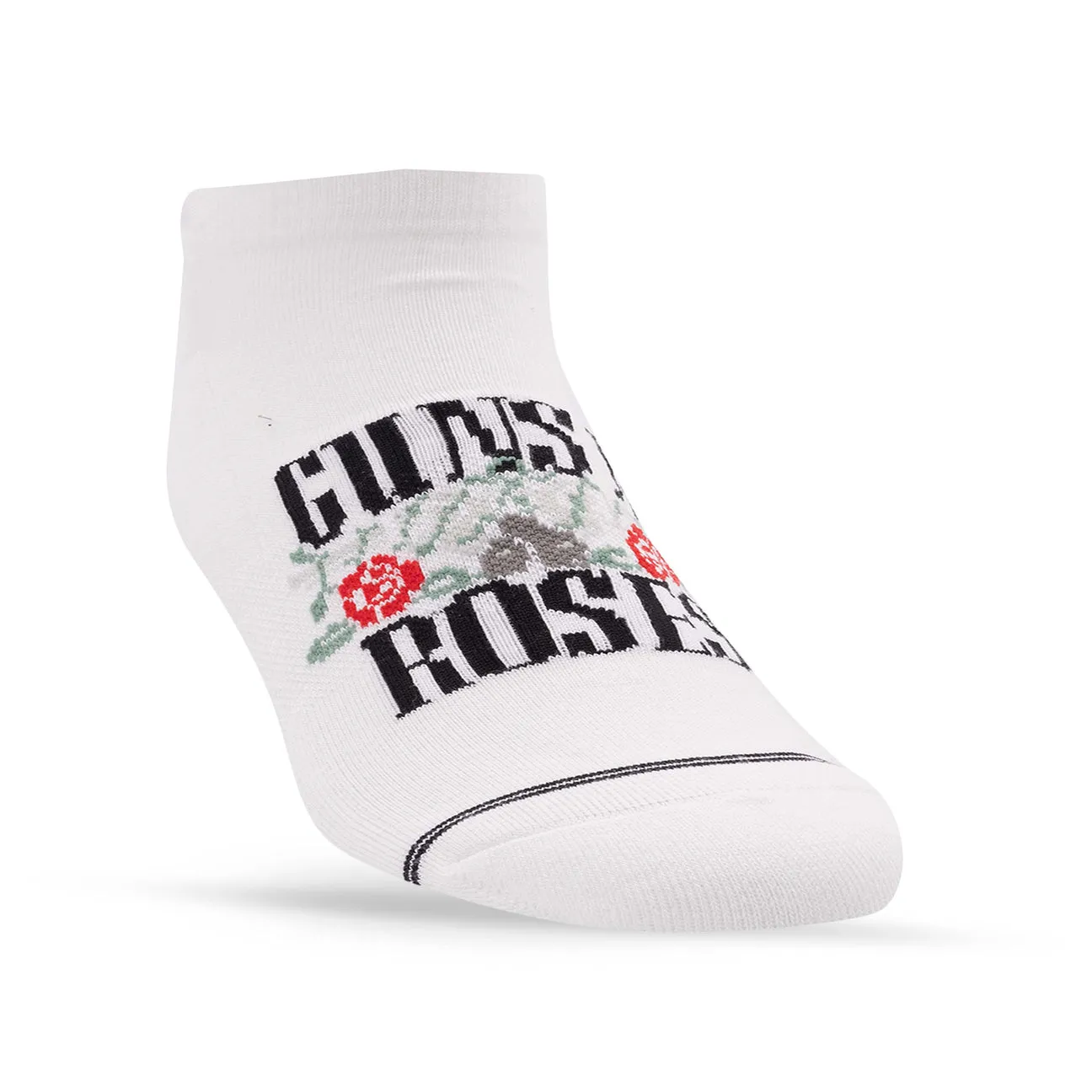 Guns N' Roses No Show Sock in White