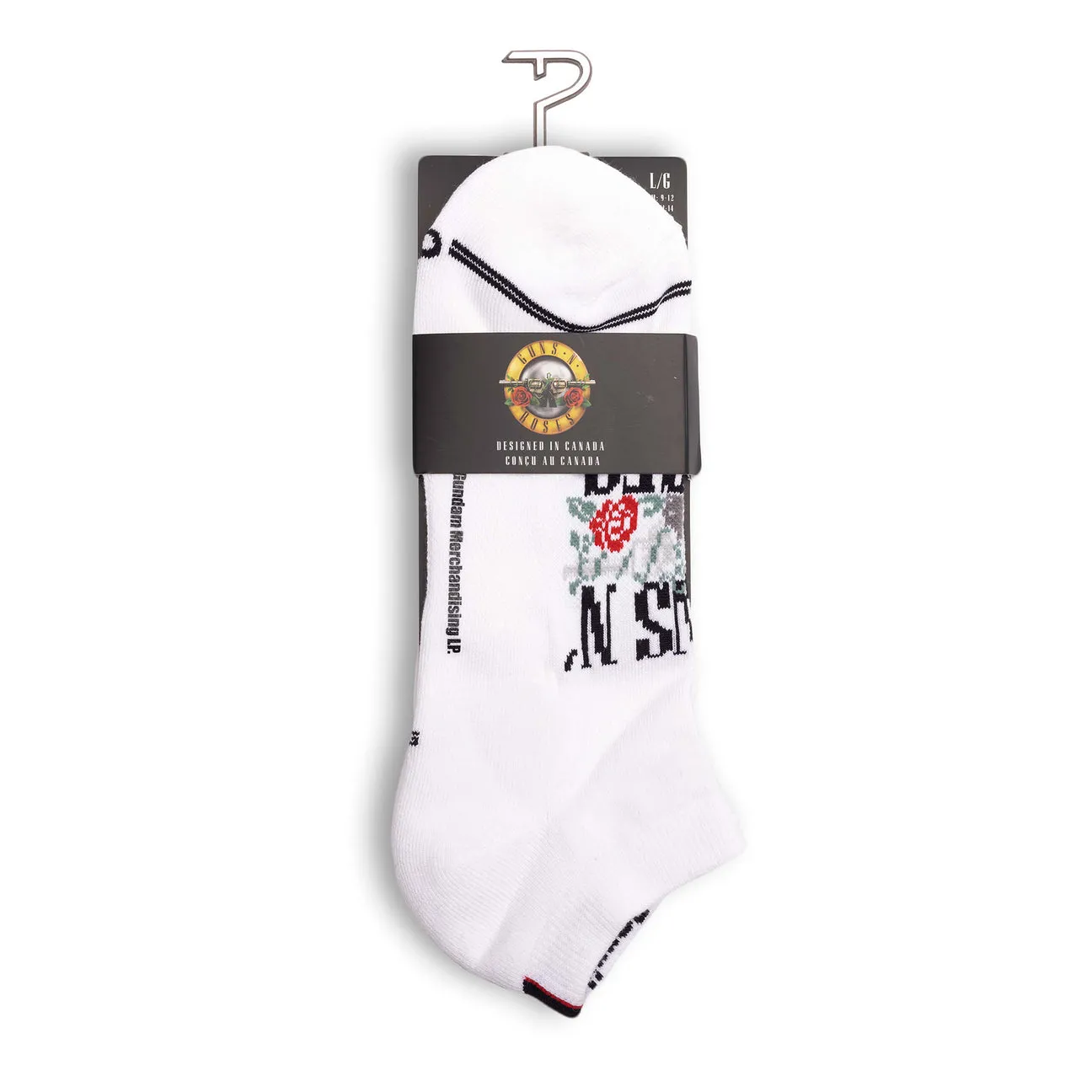 Guns N' Roses No Show Sock in White