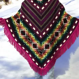 Handmade Wool Poncho for Youth (6)