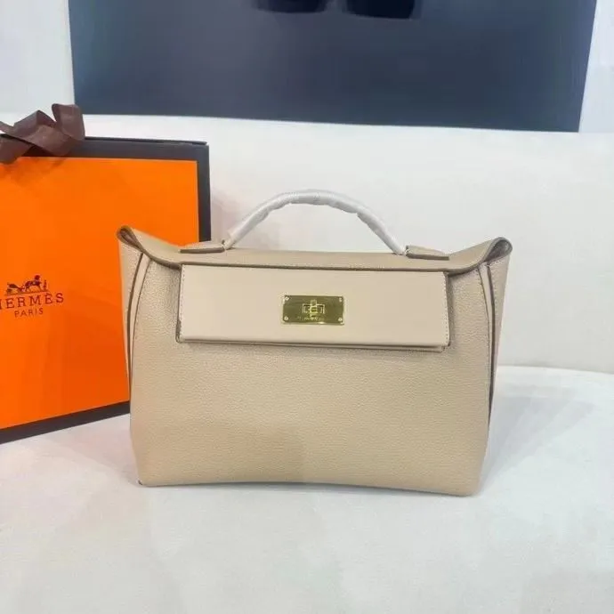 Hermes Kelly Mini Handbag - Premium Quality with Branded Packing (Beige)