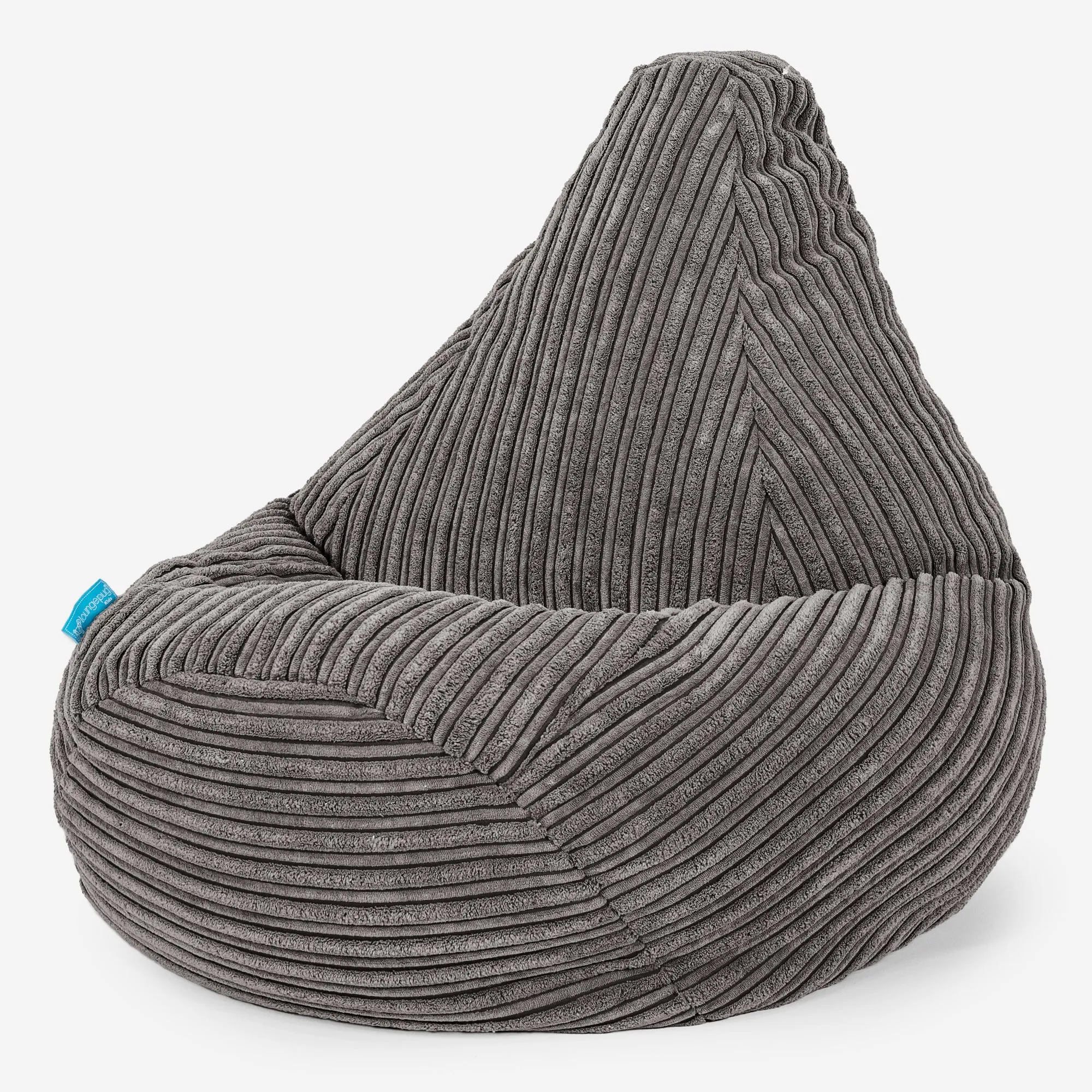 Highback Kids Bean Bag Chair 1-5 yr - Cord Graphite Grey