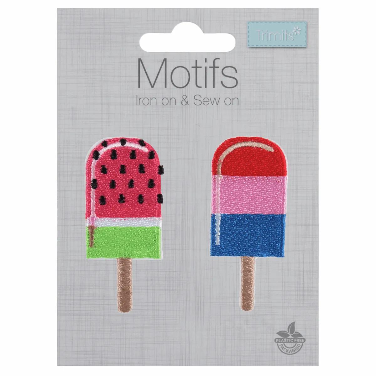 Ice Lollies - Iron -On & Sew-On Patch