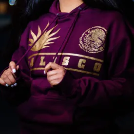 JALISCO AGAVE CLASSIC MAROON HOODIE