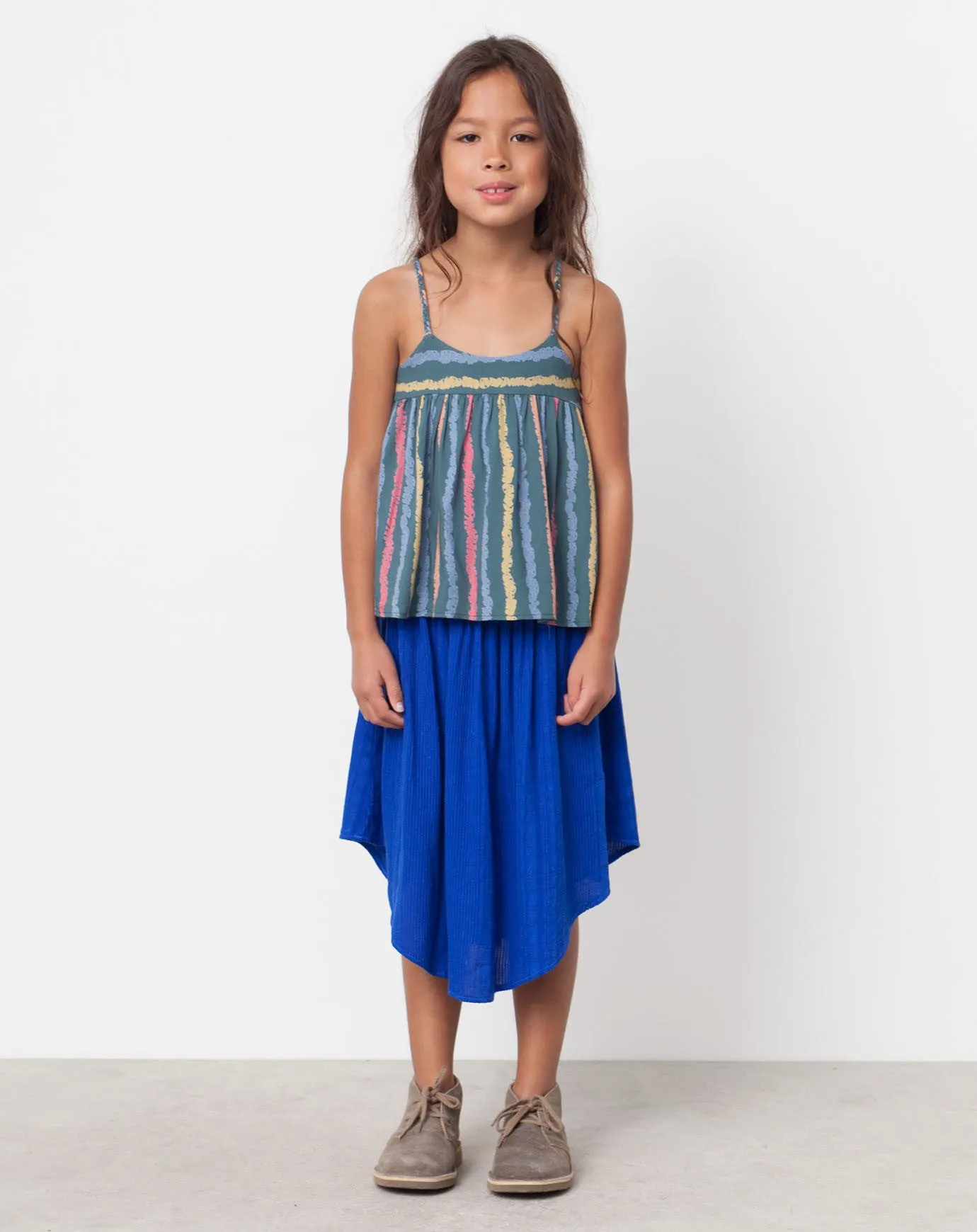 Joplin Textured Skirt in Blueberry