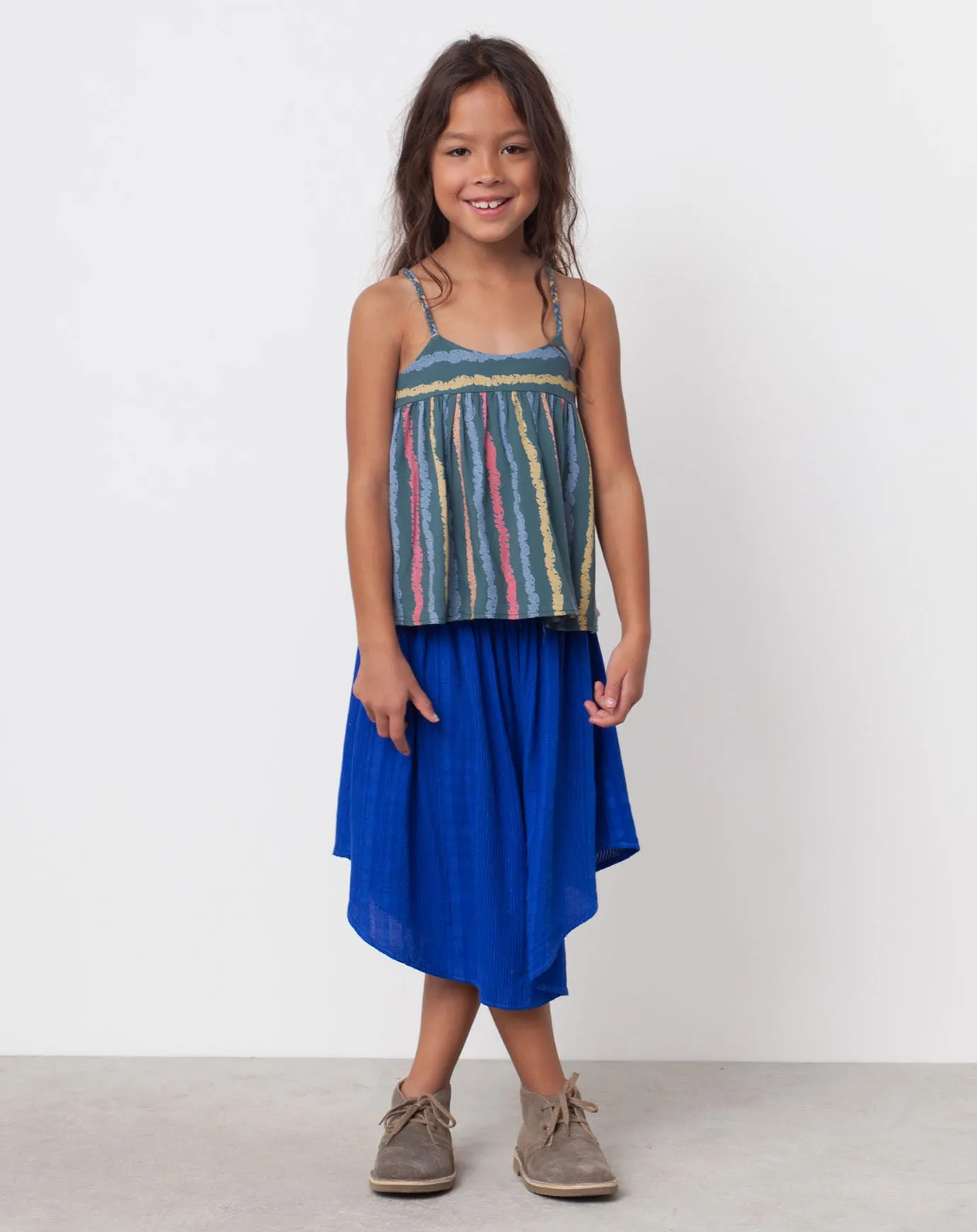 Joplin Textured Skirt in Blueberry