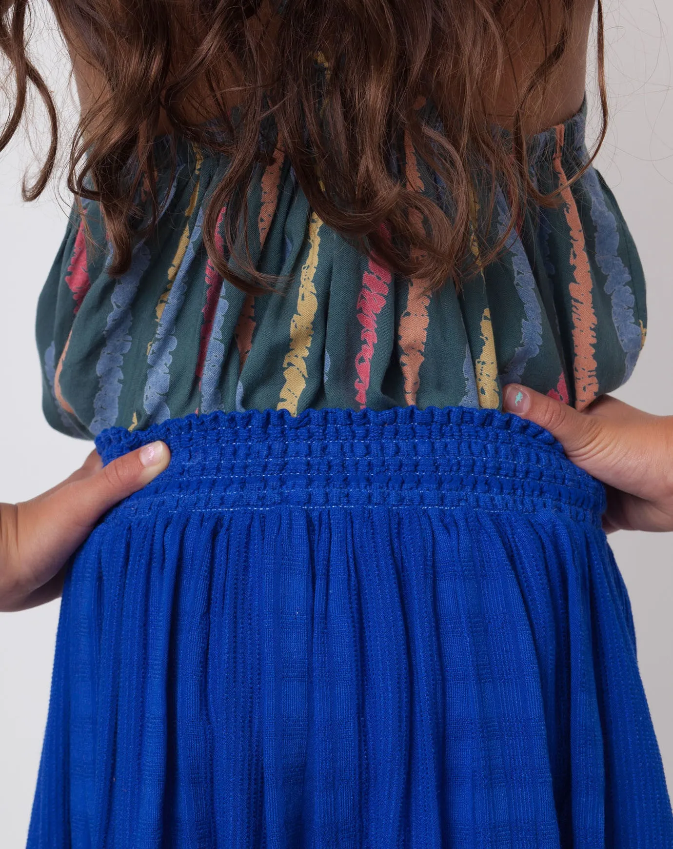 Joplin Textured Skirt in Blueberry