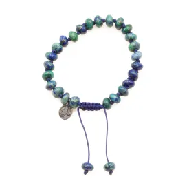 Joseph Brooks Smooth Azurite Malachite Bracelet