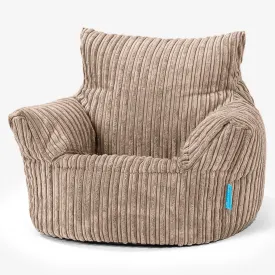 Kids Armchair Bean Bag for Toddlers 1-3 yr - Cord Sand