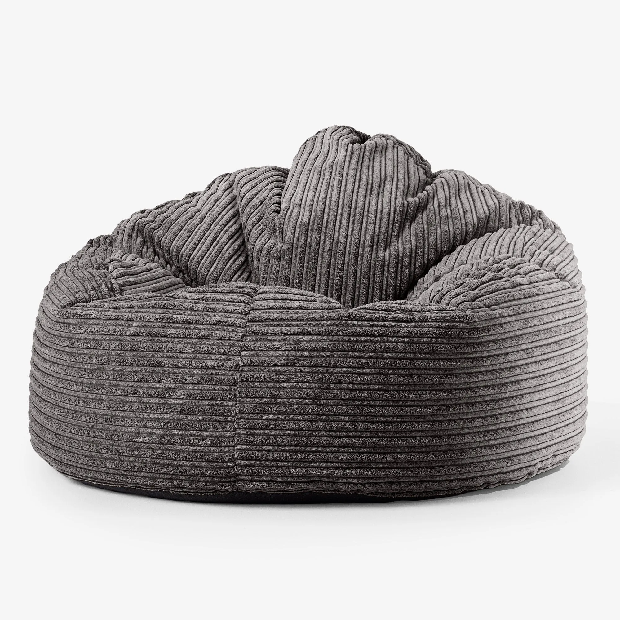 Kids Giant Snuggle Bean Bag 3-8 yr - Cord Graphite Grey