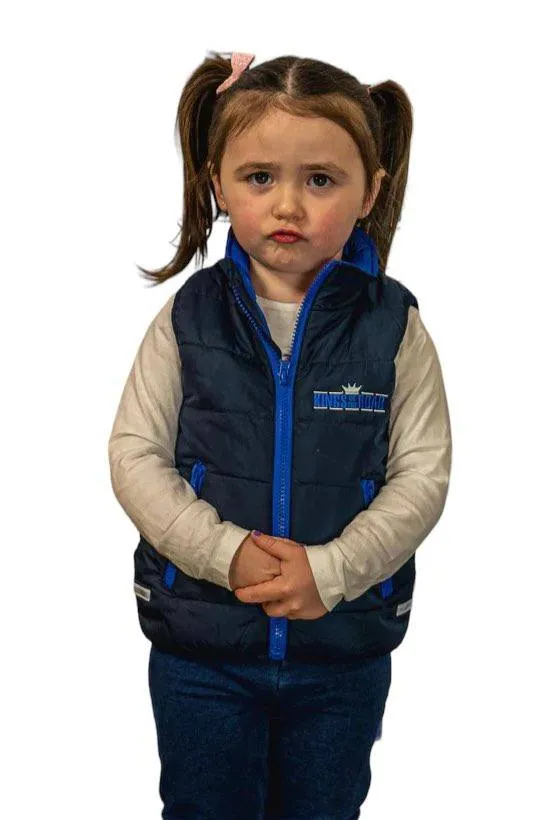 Kids Navy Padded Body Warmer