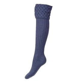 Lady Rannoch Socks - Denim by House of Cheviot