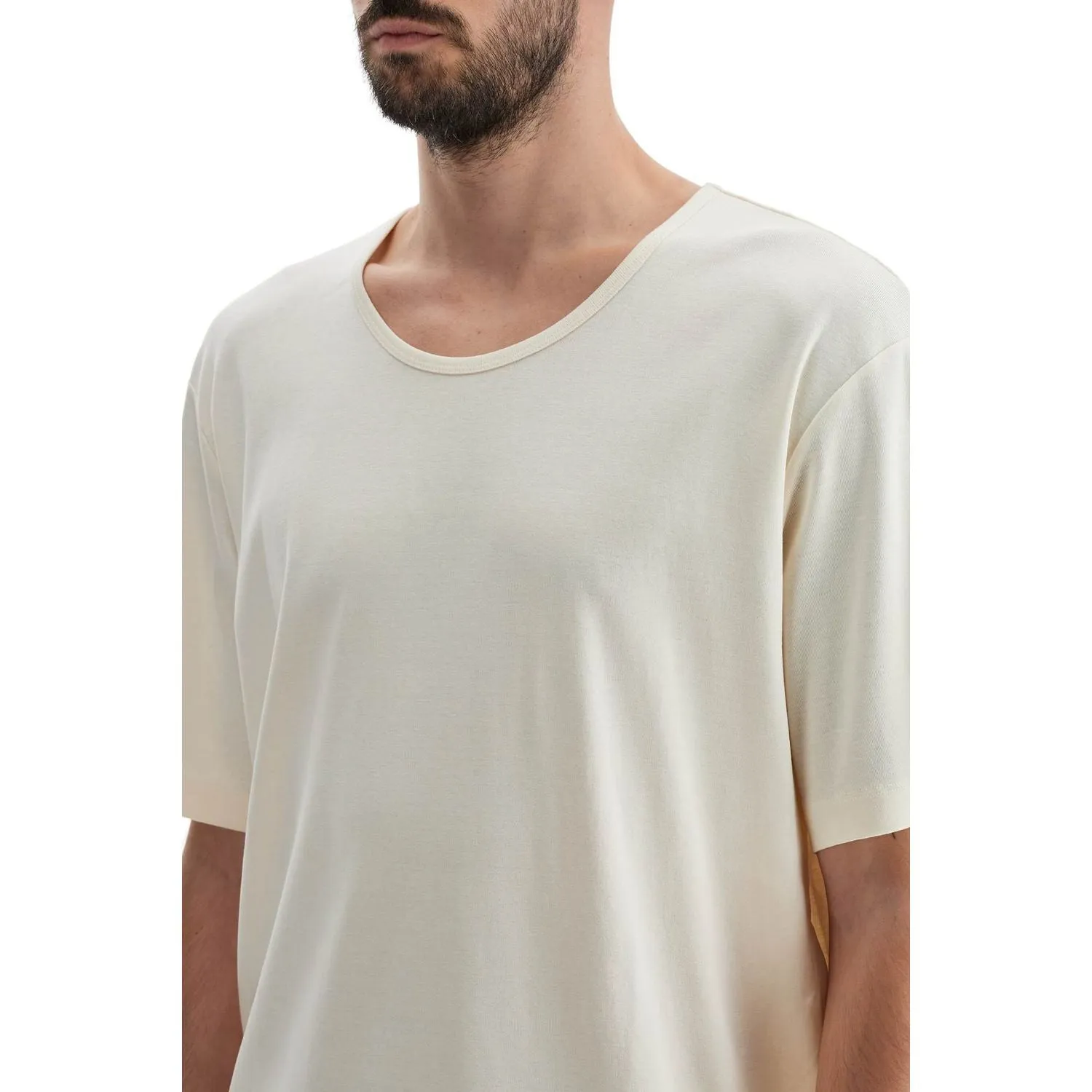 Lemaire t-shirt with wide round neck