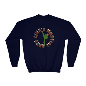 Link's Martial Arts Holiday Logo Youth Crewneck Sweatshirt