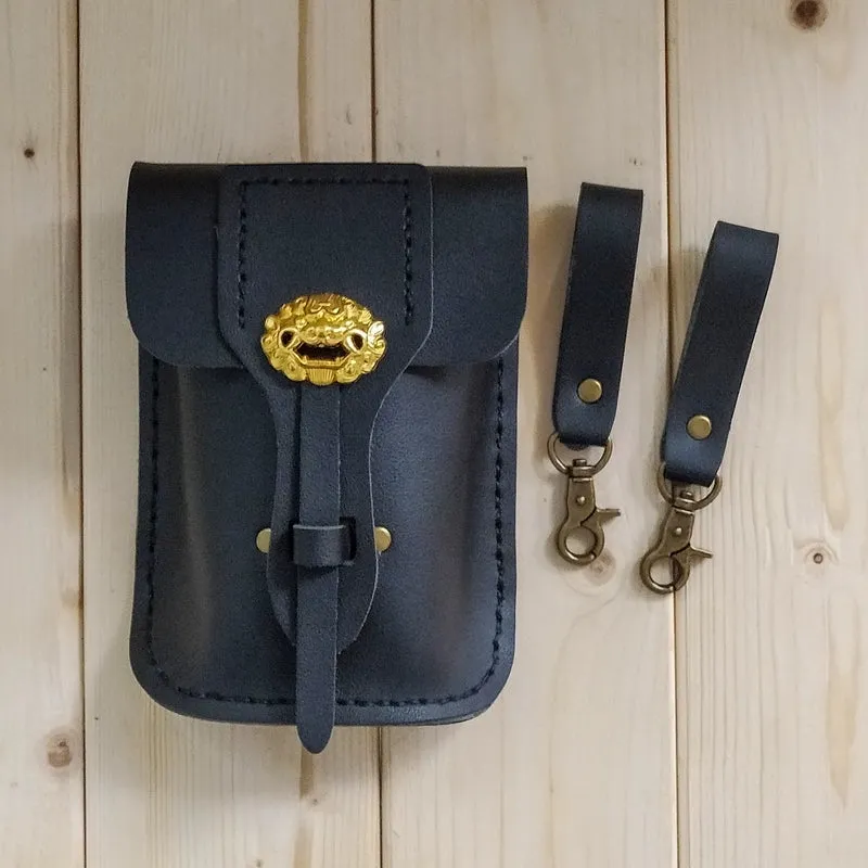 Lion Hoof 狮蹀躞包 Tang Ming Unisex Side Saddle Phone Bag