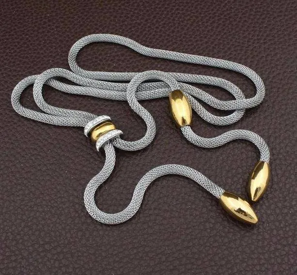 Long Stainless Steel Necklace for Women