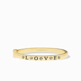 love metal hinge bangle