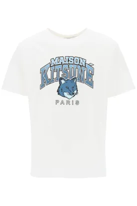 Maison kitsune t-shirt with campus fox print