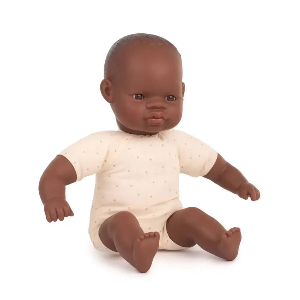 Miniland - Soft Body Doll - African 32cm